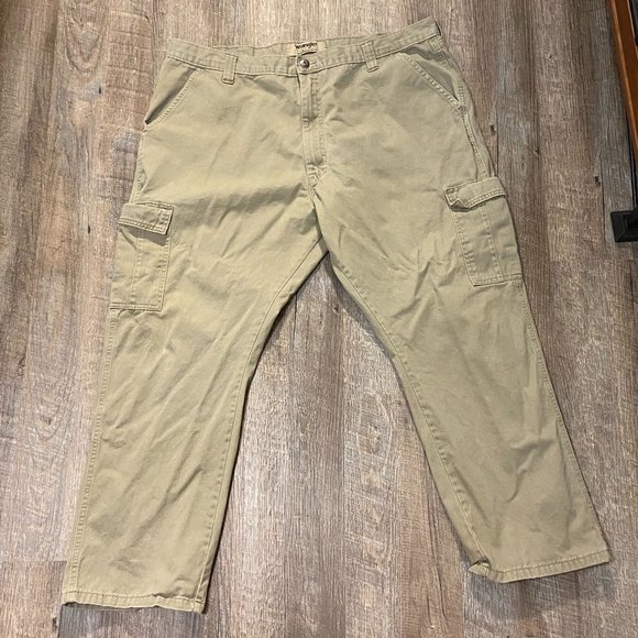 Wrangler Pants Wrangler Mens Khaki Cargo Pants Poshmark
